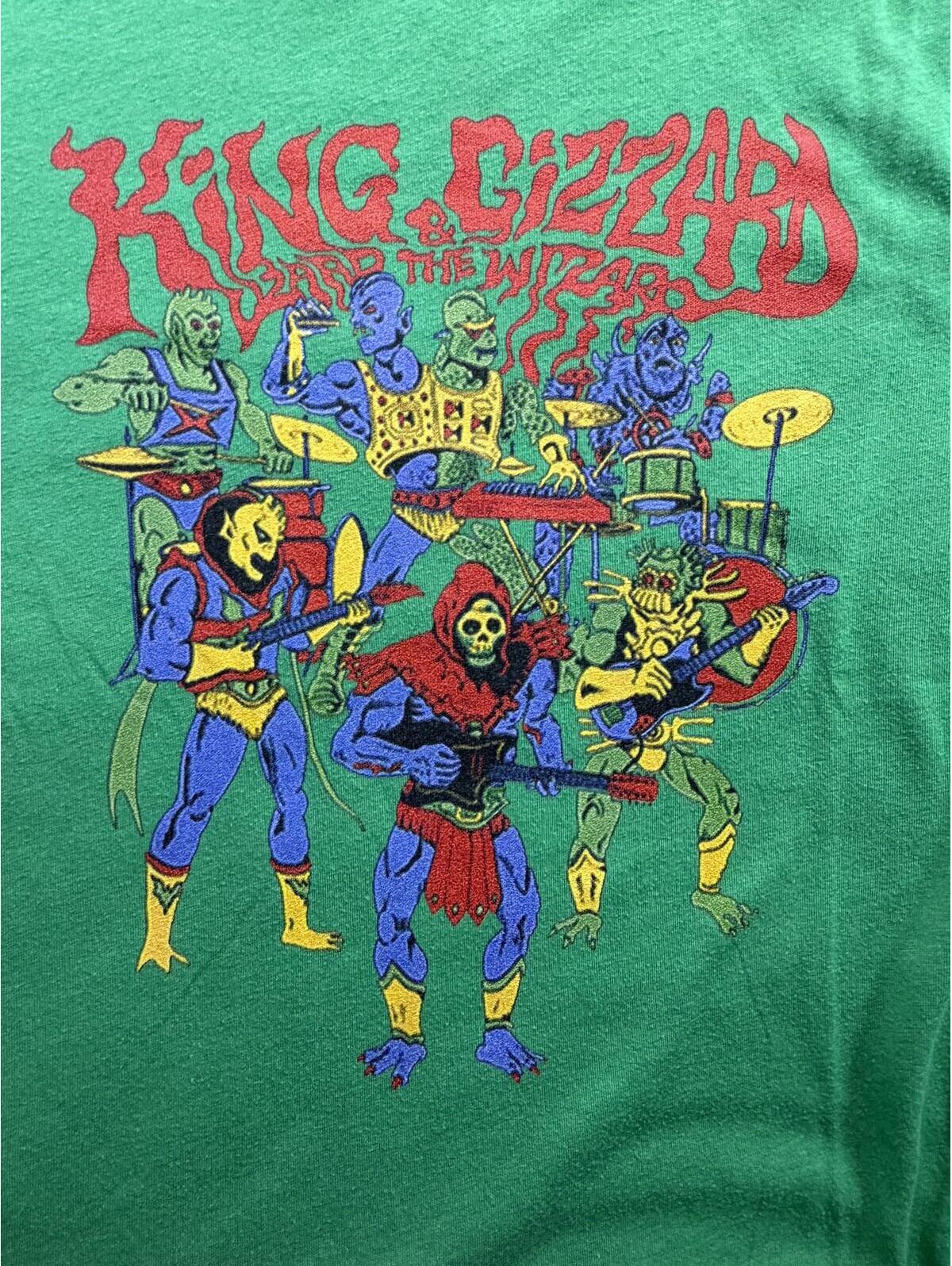 King Gizzard Lizard Wizard Band Tee Skeletor He-Man Mashup Tri-Blend Shirt Sz M — image 2 of 5